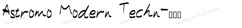 Astromo Modern Techn字体转换
